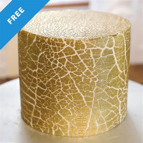 Gold Crackled Fondant Tutorial Video Sugar Geek Show