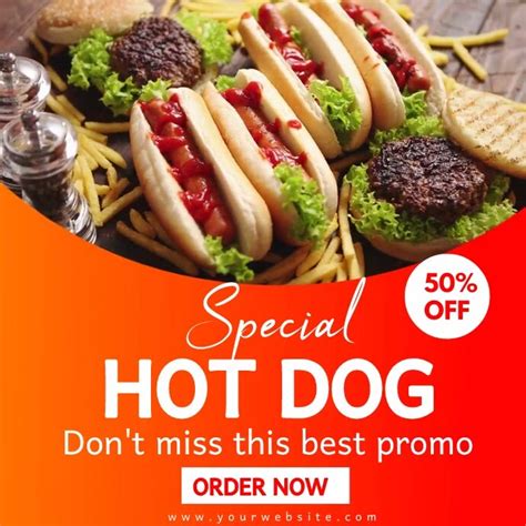 Special Hot Dog Template Postermywall