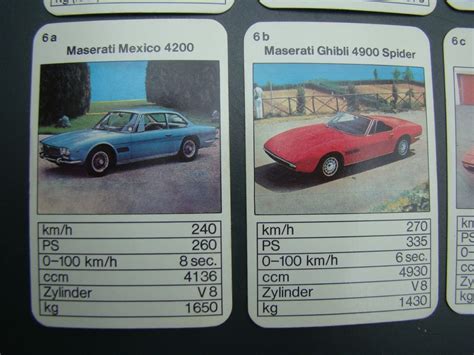 Altes Quartett Er Ass Ps Hits Nr Coole Autos Gebraucht In Walzenhausen F R Chf Mit