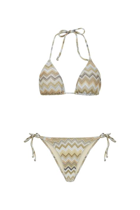 TIME MUSE Simli Zikzak Desen MUSE Üçgen Bikini Takım Fiyatı Yorumları