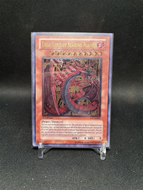 Yugioh Uria Lord Searing Flames Collectible Card Toys Yu Gi Games