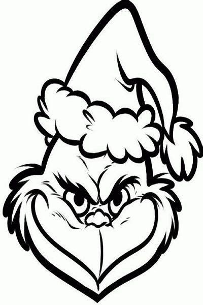 Printable Grinch Face Outline