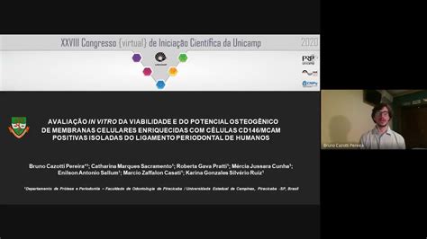 Apresentação XXVIII Congresso de Iniciação Científica da Unicamp