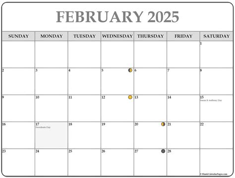 2025 February Calen 2025 Moon Calendar Year 2 Theo Bernadina