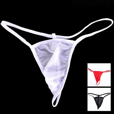 UOMO PERIZOMA TANGA Rete Intimo T Back Slip Bikini Mutande Spandex Parte EUR 7 83 PicClick IT