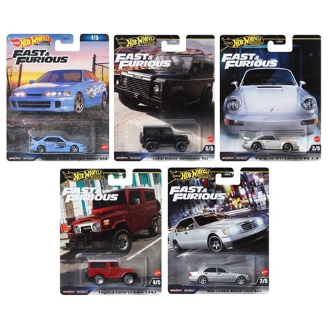 Hot Wheels Premium Fast Furious Li Set Hnw TL