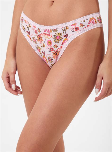 Ripley CALZÓN ALGODÓN MUJER INDEX BLANCO BIKINI MARGARITA BESOS