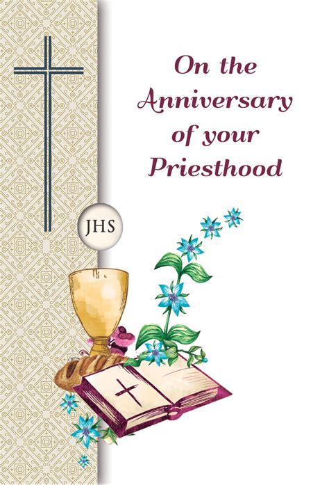 Ordination Anniversary Religious Cards Oa44 Pack Of 12 2 Designs