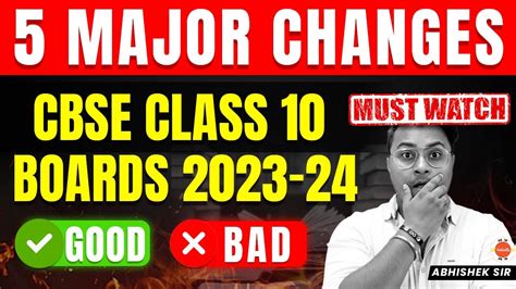 5 Major Changes That CBSE Did For Class 10 Board Exams 2023 24 Students