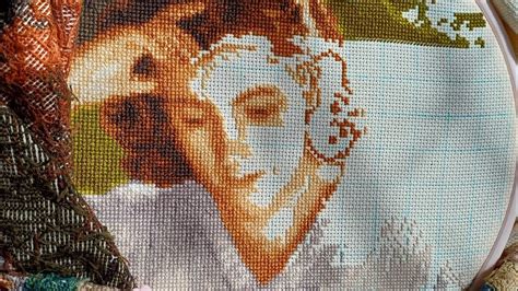 Вышивка крестом. салфетка, мережка. Золотое руно. - YouTube