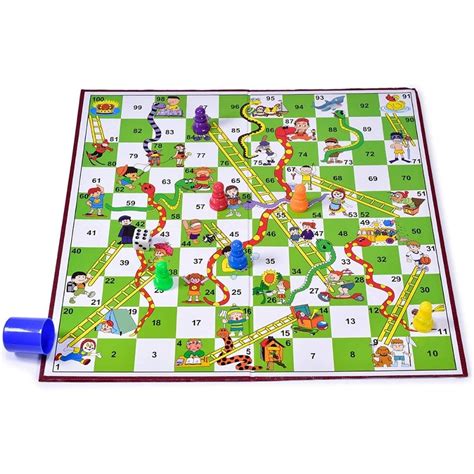 Snakes And Ladders Traditional Snakes And Ladders Board Game For Kids