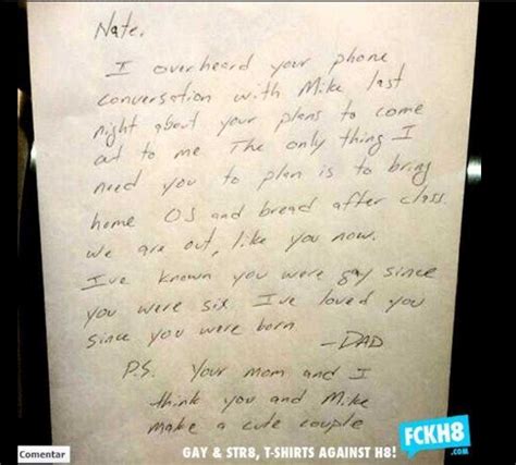 Esta Es La Carta M S Sincera De Un Padre A Su Hijo Gay