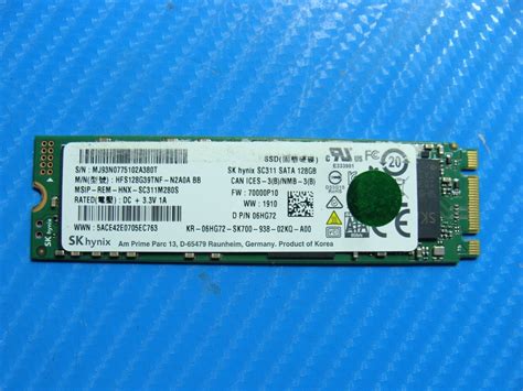 Dell 5491 Sk Hynix 128gb M2 Sata Ssd Solid State Drive 6hg72 Hfs128g39tnf N2a0a Ebay