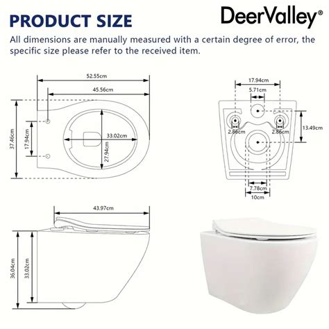 Wall Hung Toilet Deervalley Wall Mounted Toilet 16 Gpf11 Gpf Dual