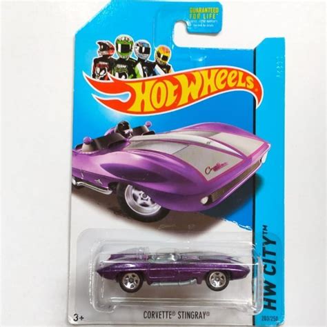 Jual HW Hot Wheels Corvette Sting Ray Stingray Convertible Ungu 2013 DD24 Shopee Indonesia