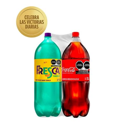 Refresco Coca Cola Sabor Original Fresca Sabor Toronja 3 L Cu