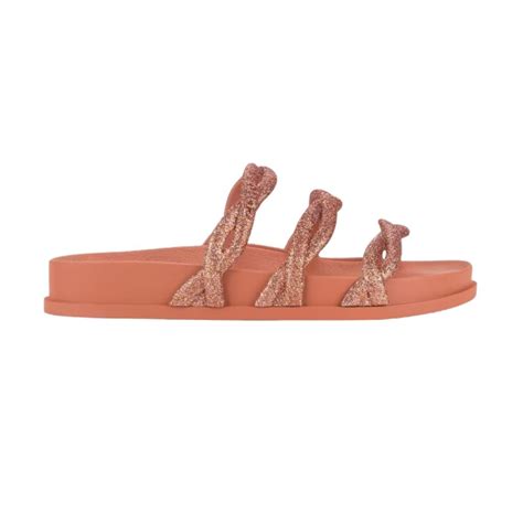 Chinelo Slide Zaxy Jam Feminino Nude Bege