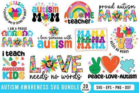 Autism Awareness Svg Bundle Graphic By Moslem Graphics · Creative Fabrica