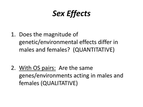 PPT Testing For Heterogeneity Sex Differences PowerPoint