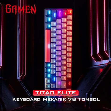 Jual Gamen Titan Elite Black Myth Wukong Keyboard Gaming Mechanical Rgb Pin Hot Swappable