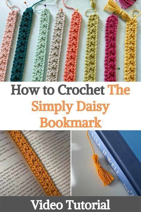 How To Crochet The Simply Daisy Bookmark Crochet Bookmark Pattern