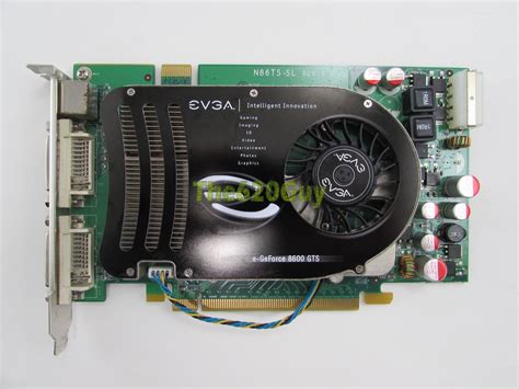 EVGA 512-P2-N773-AR NVIDIA GeForce 8600 GTS 512MB 128-Bit PCIe x16 ...