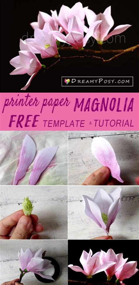 paper magnolia  printer paper  template