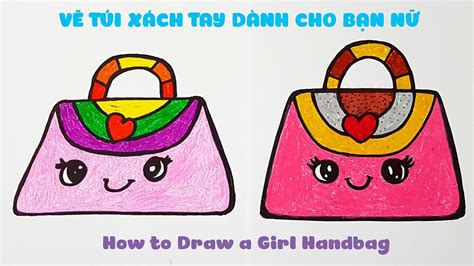 Dạy Vẽ Túi Xách Cho Bạn Gái ♥ How To Draw A Girl Handbag ♥ Youtube