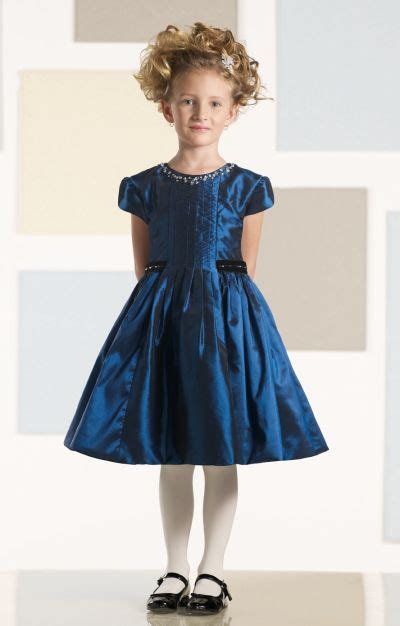 French Novelty Joan Calabrese For Mon Cheri Little Girls Taffeta Dress