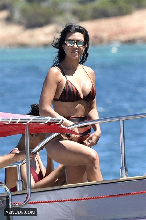 Kourtney Kardashian Displays Her Hot Body Wearing Another Stunning Two Piece Aznude