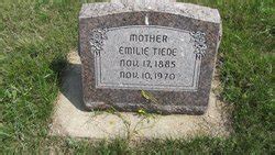 Emilie Koenig Tiede M Morial Find A Grave