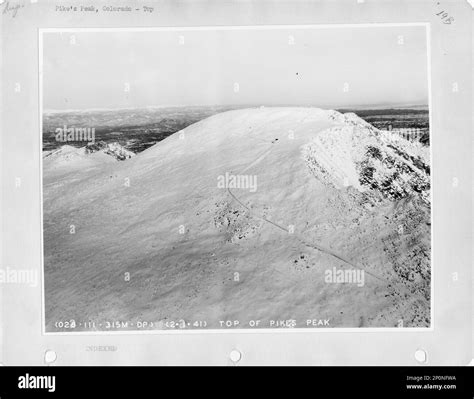 Colorado Pikes Peak Aerial Photograph Stock Photo Alamy