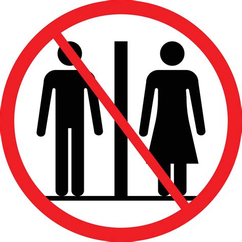 Notice No Public Restrooms Sign Restriction Icon 20328486 Vector Art