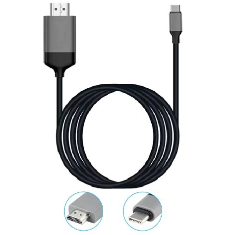 Кабелен Адаптер MHL USB-C КЪМ HDMI, Zenwire, 4K Thunderbolt 3.0 За ...