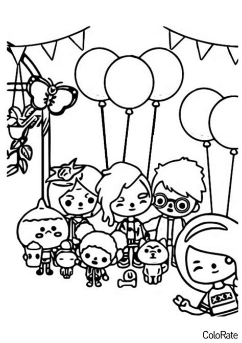 Раскраски Тока Бока для детей распечатать бесплатно