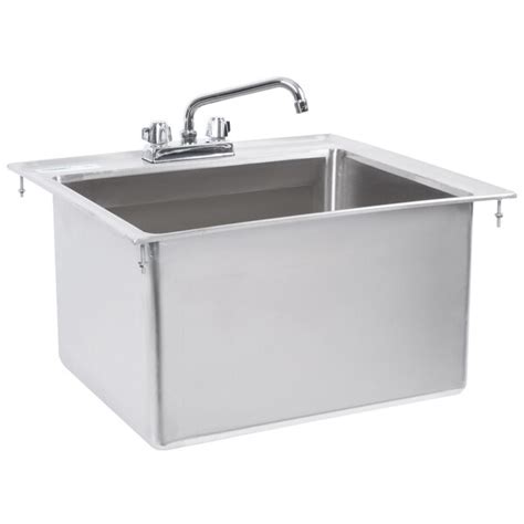 Regency 20 X 16 X 12 16 Gauge Stainless Steel One Compartment Drop In Sink