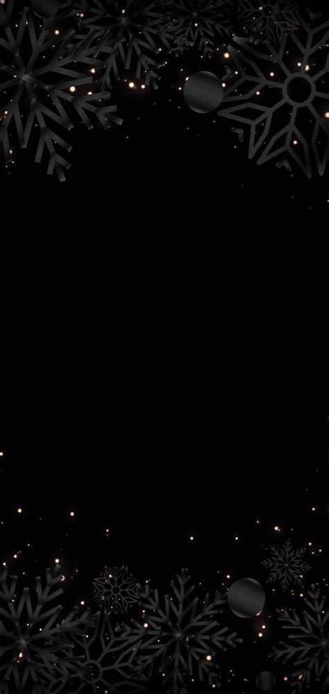 Black Christmas Phone Wallpaper