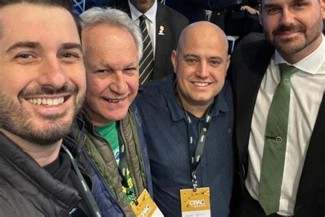 Prefeito André Vechi e lideranças do PL participam do CPAC Brasil