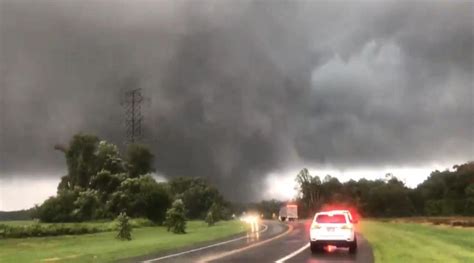 Massive Wedge Tornado from Mullica Hill, NJ (Video Link in Comments ...