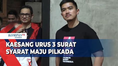 Kaesang Urus 3 Surat Keterangan Syarat Maju Pilkada Ke PN Jaksel YouTube