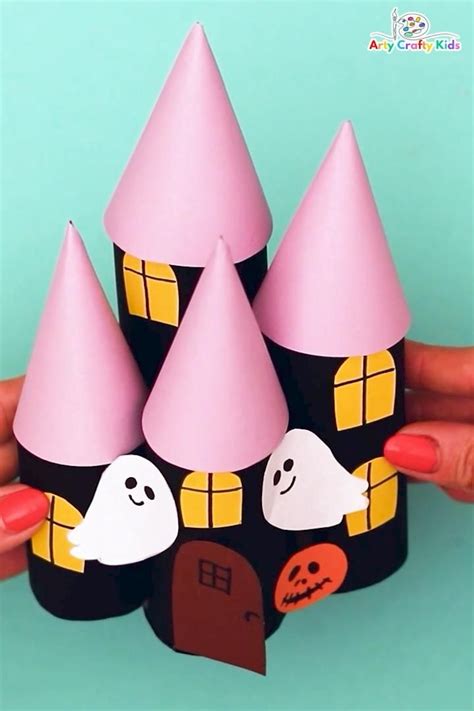 Paper Roll Halloween Haunted House Craft For Kids To Make Video