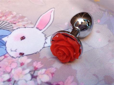 Flower Butt Plug BDSMKink Anal Sex Toy Pink Black Purple Etsy
