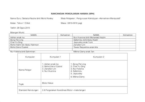 PDF Contoh RPH Kemahiran Manipulatif KSSR 1 Pendidikan Khas DOKUMEN