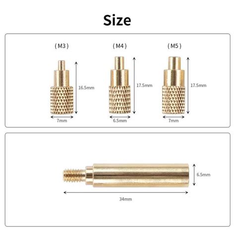 Heat Soldering Iron Tip Internal Thread Head M M Brass Hot Melt