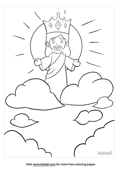 Christ The King Stained Glass Coloring Page Sketch Coloring Page