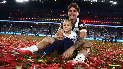 reece walsh celebrates daughter leilas kindergarten graduation gold