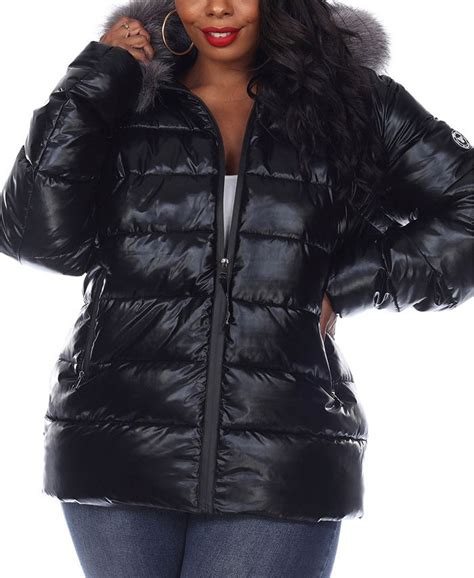 Macys Plus Size Womens Puffer Coats Tradingbasis