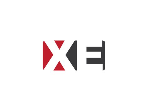 Monogram Square Xe Png Logo, Minimal Creative XE Logo Letter Design ...