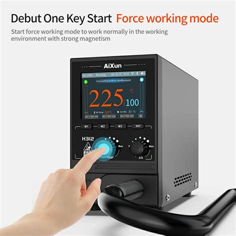 H Smart Hot Air Gun W High Power Intelligent Rework Station Aixun Aixun