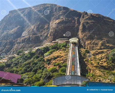 Temple and Railway on Mountain Nashik, India Stock Image - Image of nashik, vani: 149649761